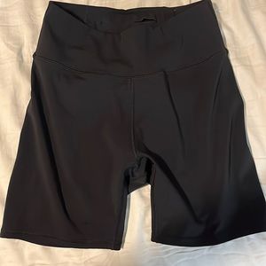 Black biker shorts, Medium, worn once!